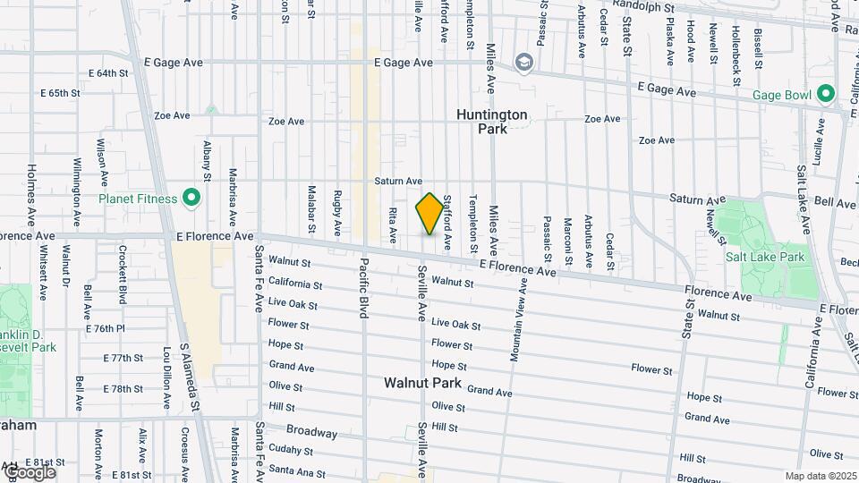 7134 Seville Ave Map and Location Details