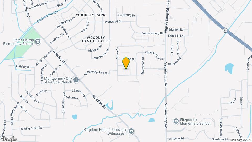 3009 Montwood Ct Map and Location Details