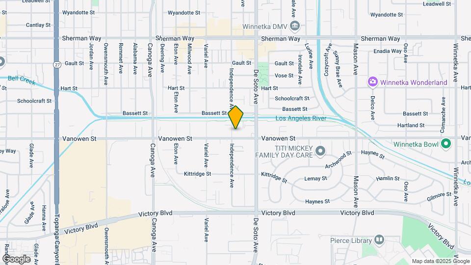 6810 Independence Ave Map and Location Details