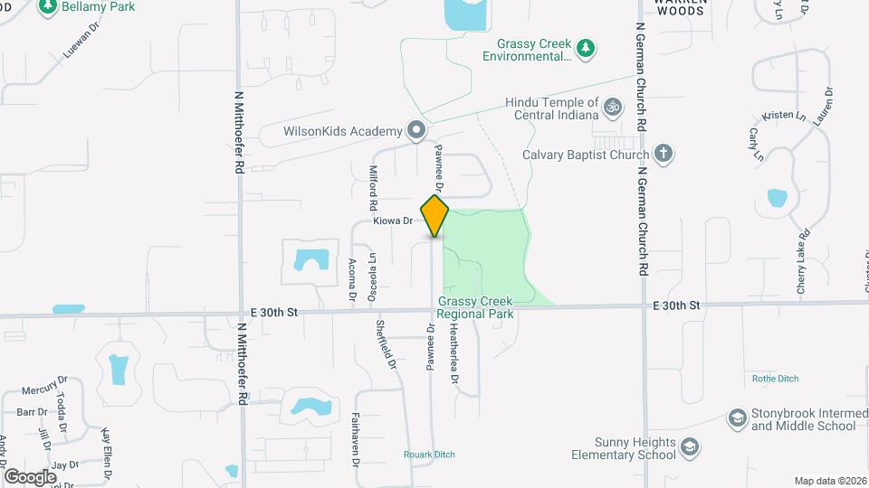 3111 Pawnee Dr Map and Location Details