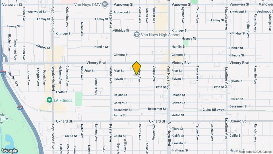 14711 Sylvan St Map and Location Details