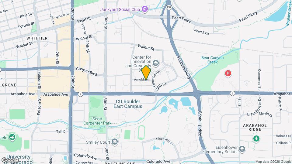 3701 Arapahoe Ave, Unit C-115 Mapa y Detalles de la Ubicación