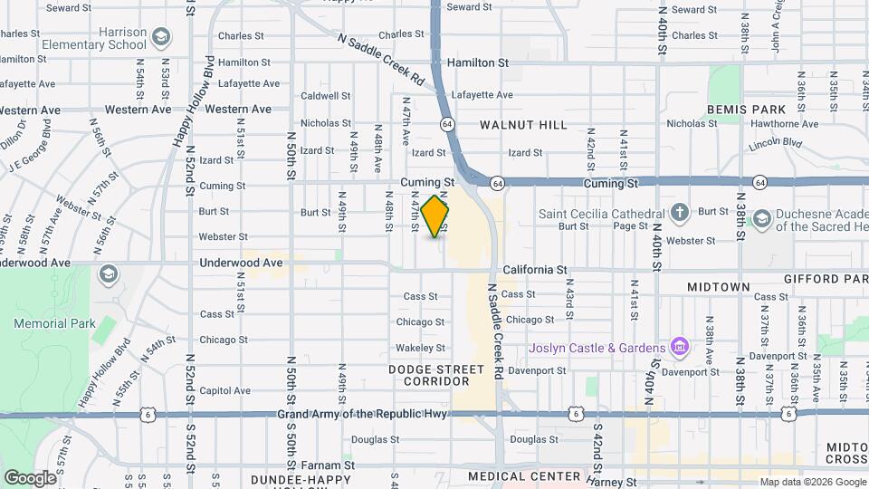 626 N 46th St Map and Location Details