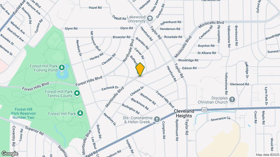 1301 Forest Hills Blvd Map and Location Details