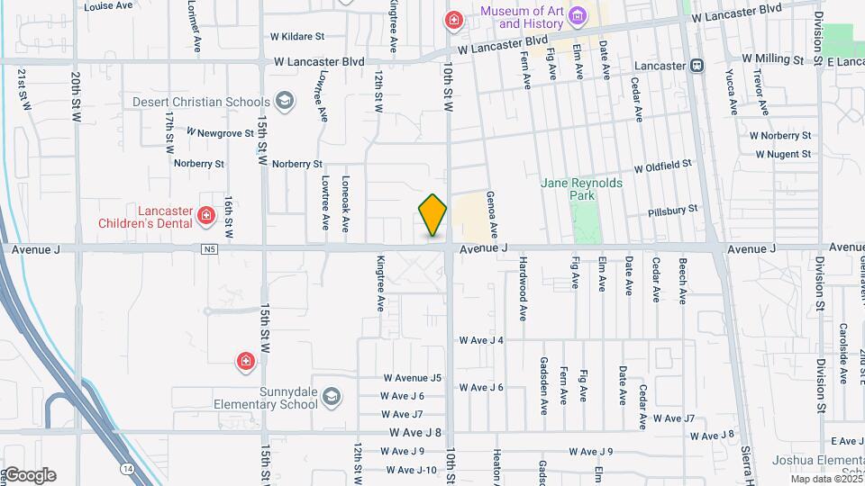 1017 W Ave J-10 Mapa y Detalles de la Ubicación