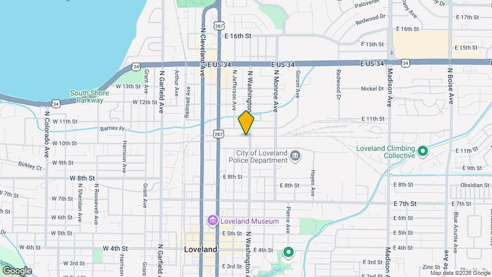 1023-1029 N Washington Ave Map and Location Details