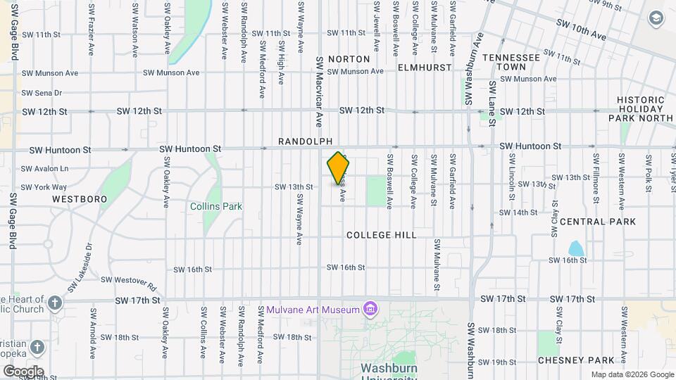 1317 SW Plass Ave Map and Location Details