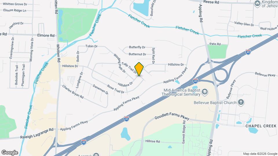 7147 Hillshire Dr Mapa y Detalles de la Ubicación