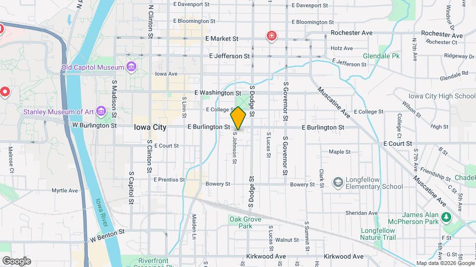 308 S Johnson St Map and Location Details