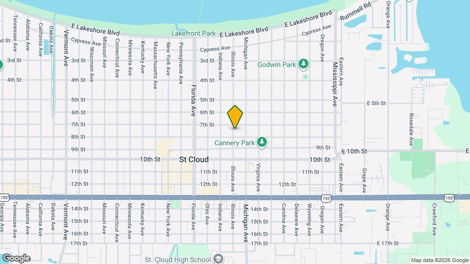 713 Illinois Ave Map and Location Details