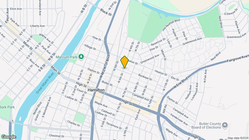 306 N 6th St Mapa y Detalles de la Ubicación