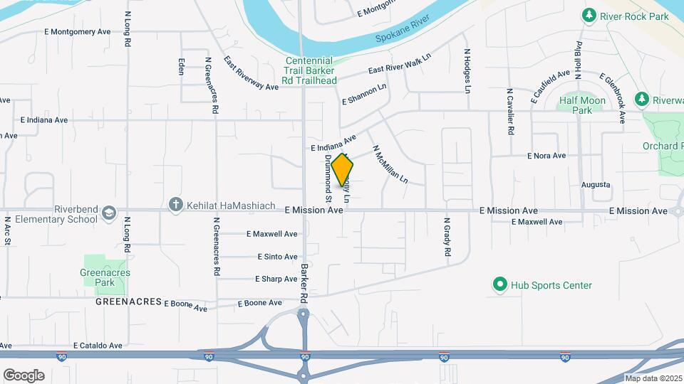 1621 N Harmony Ln Map and Location Details