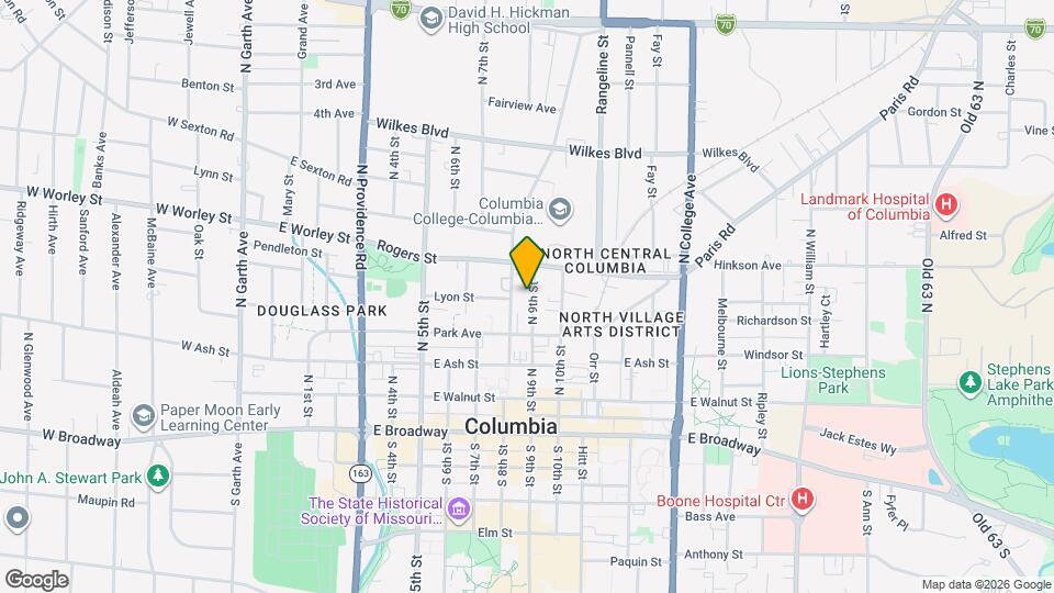 403 N 9th St Map and Location Details