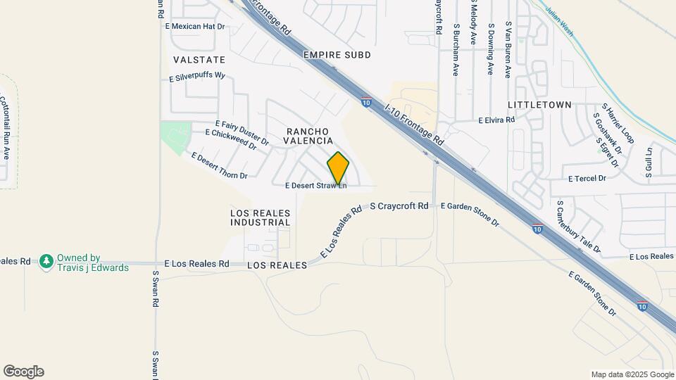 5210 E Desert Straw Ln Map and Location Details