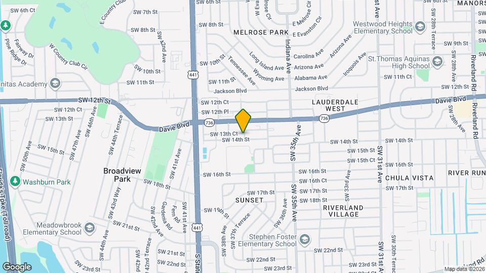 3700 SW 13th Ct Map and Location Details