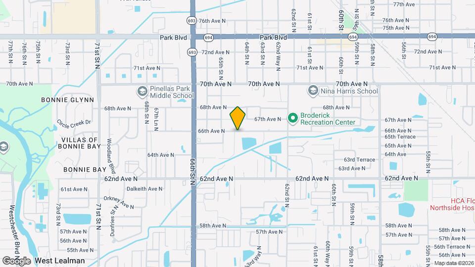 6595 64th Way N Map and Location Details