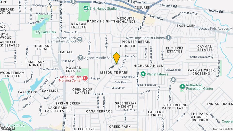 834 Lindo Dr Map and Location Details