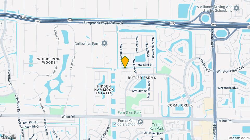 6641 NW 52nd St Map and Location Details
