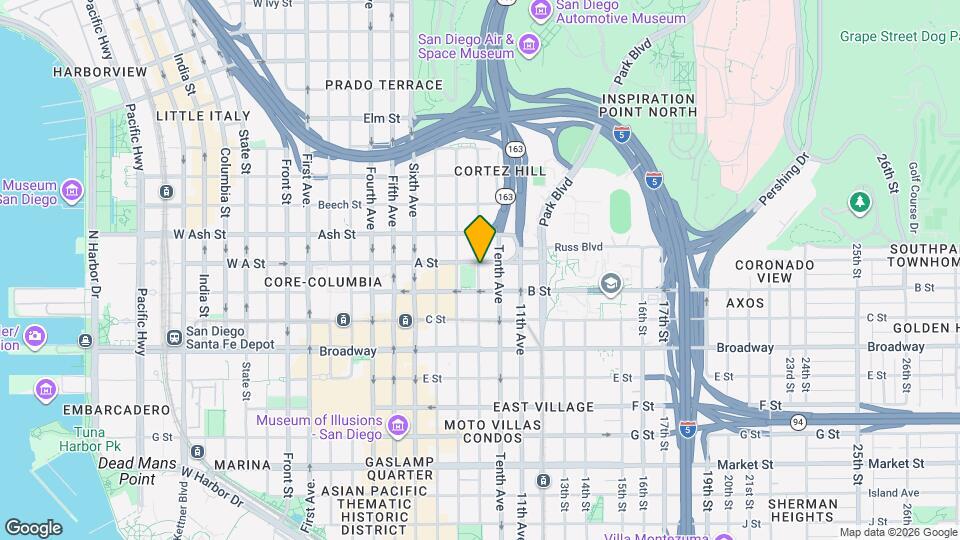 1281 Ninth Ave, Unit 2507 Map and Location Details