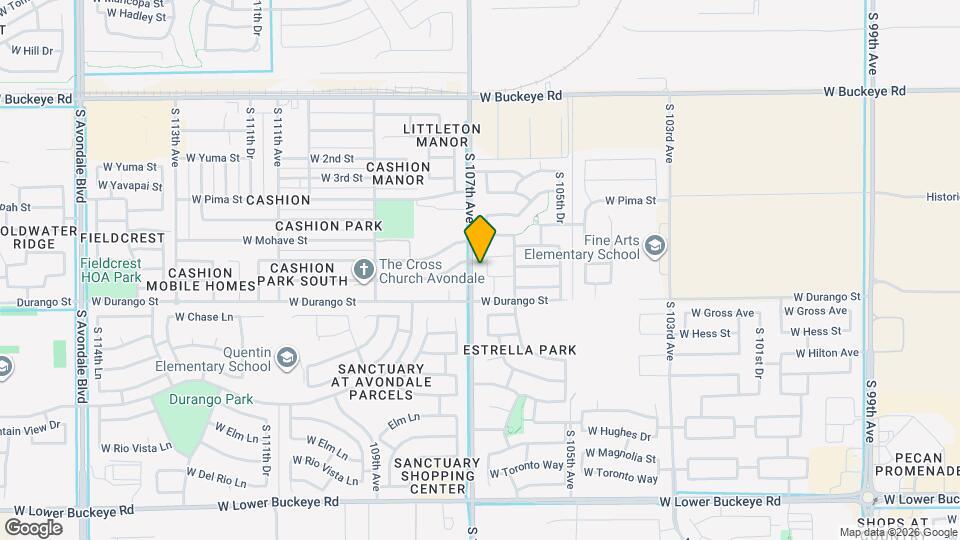 1820 S 106th Ln Mapa y Detalles de la Ubicación