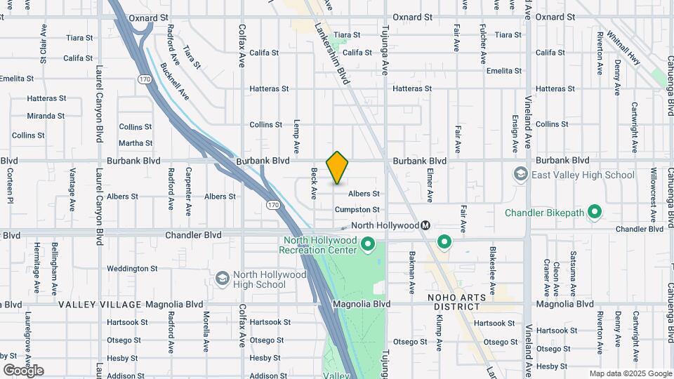 5504 Camellia Ave Map and Location Details