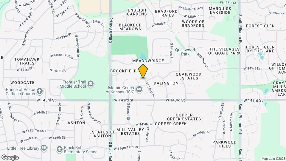 14651 W 141st Dr Map and Location Details