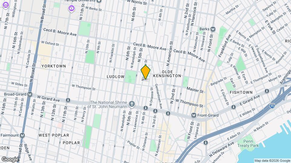 418 Harlan St Map and Location Details