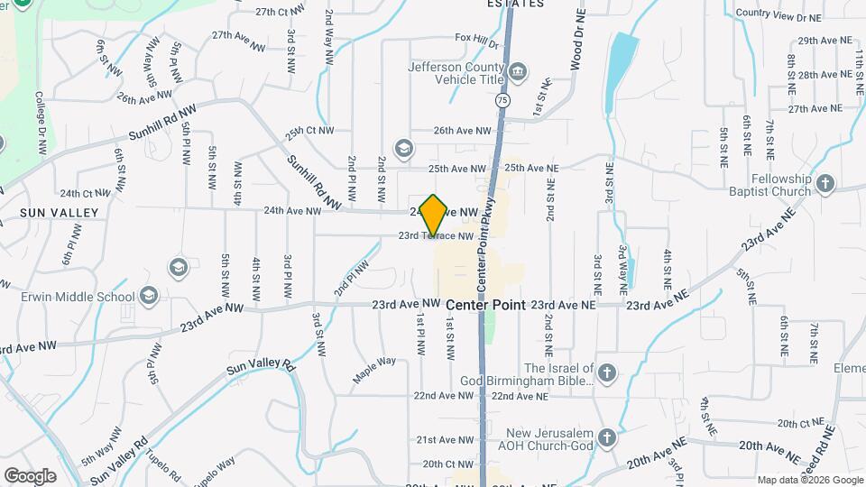 101 23rd Terrace NW Map and Location Details