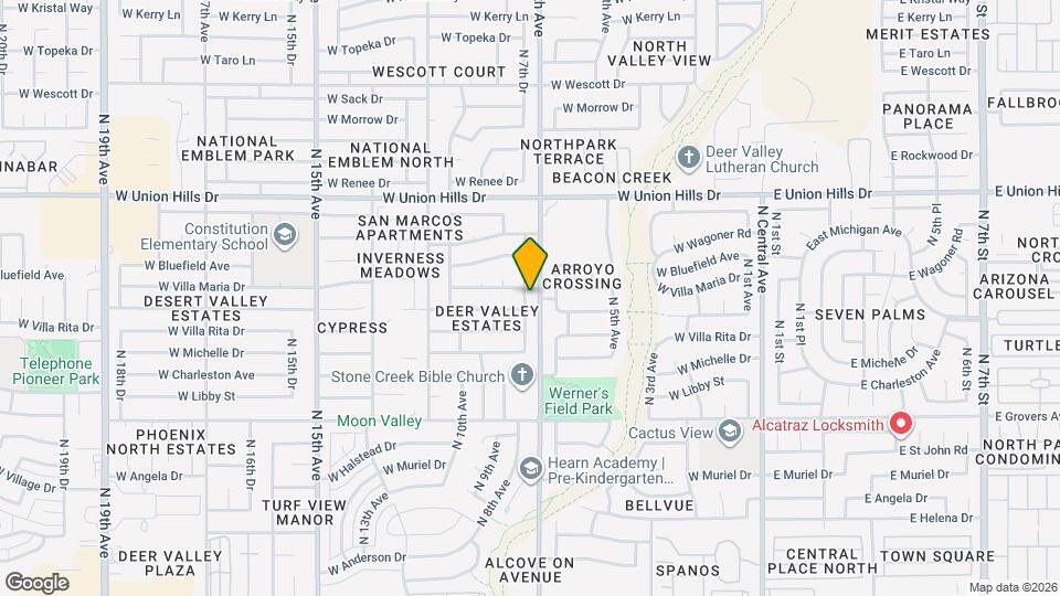 18209 N 7th Dr Mapa y Detalles de la Ubicación