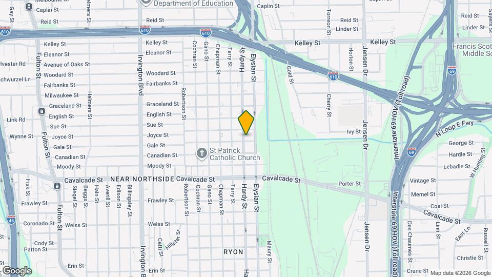 5102 Hardy St Map and Location Details