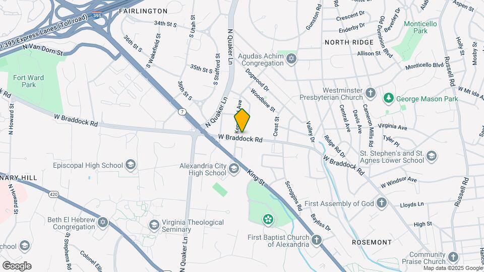 1605 W Braddock Rd Map and Location Details