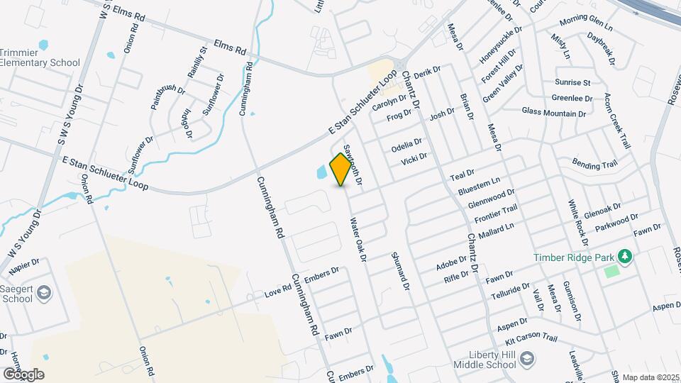 3820 Water Oak Dr Map and Location Details