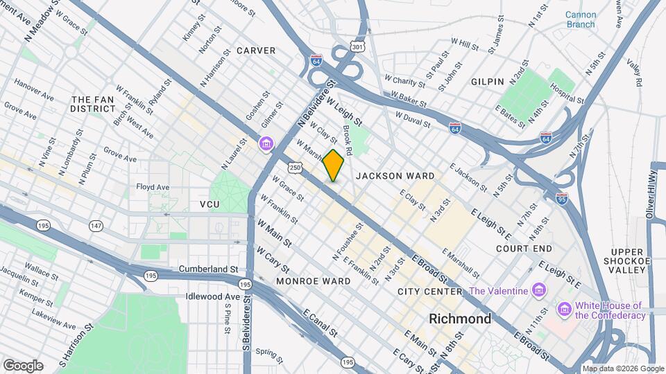 212 W Broad St Map and Location Details