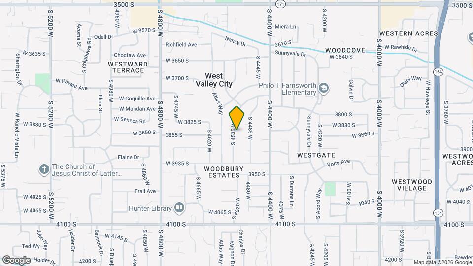 3851 S 4535 W Map and Location Details