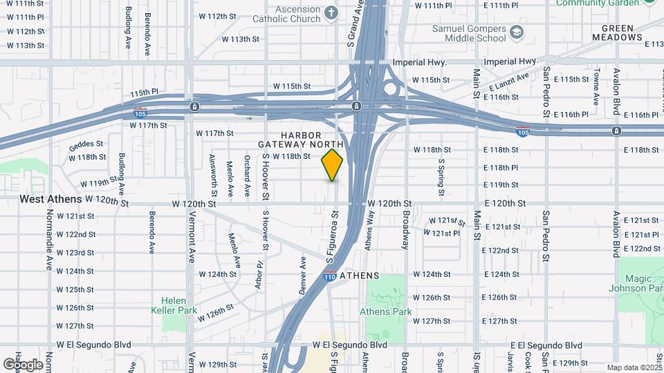 11909 S Figueroa St Map and Location Details