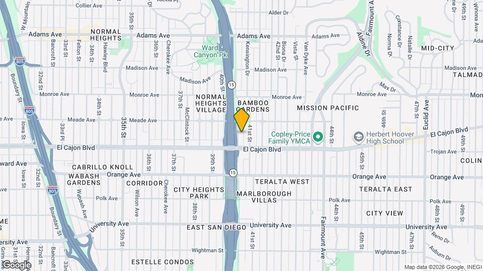 4345 Central Ave Map and Location Details