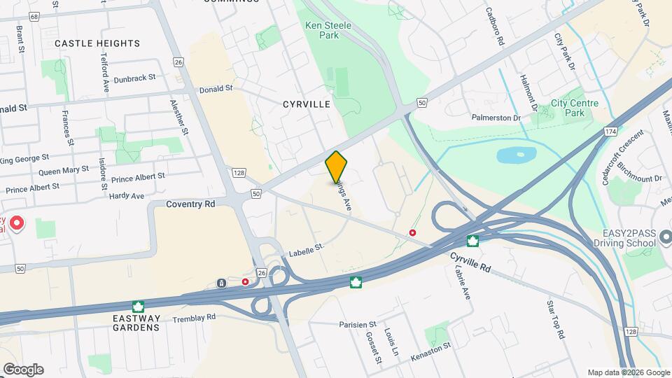 1250 Cummings Ave Map and Location Details