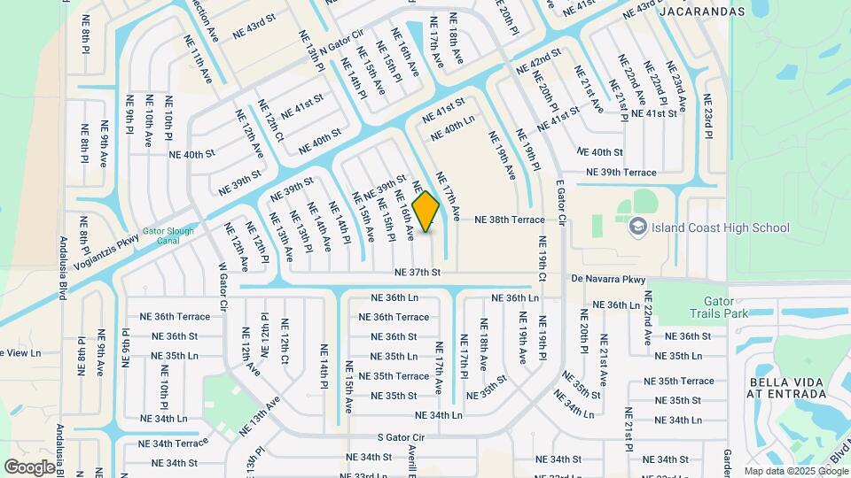 3722 NE 16th Pl Map and Location Details