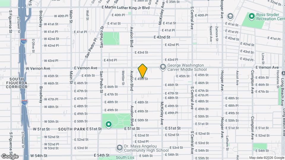 680 E 45th St Map and Location Details