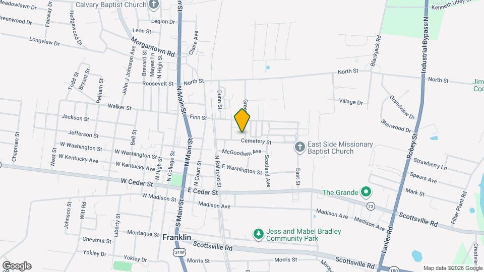 409 Cemetery St Map and Location Details