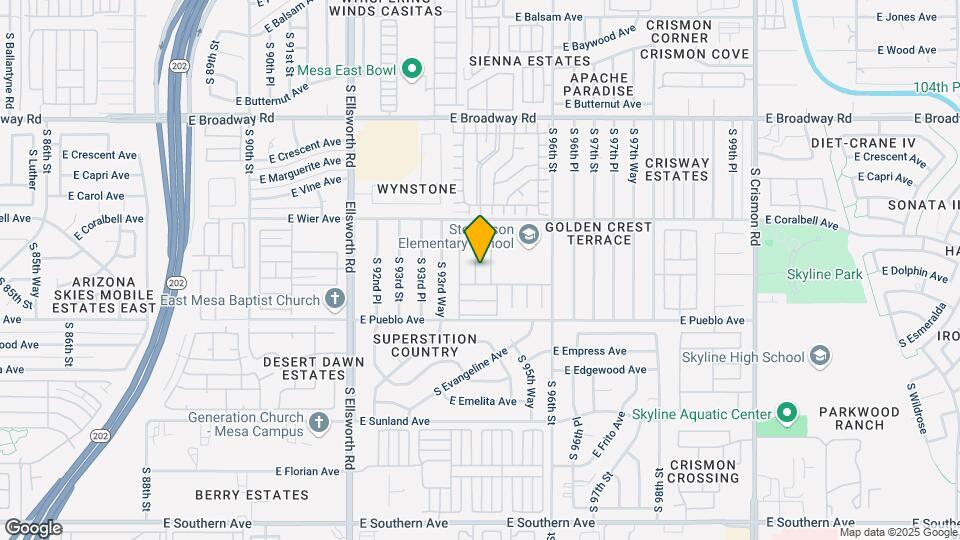 Sierra Estates Mapa y Detalles de la Ubicación