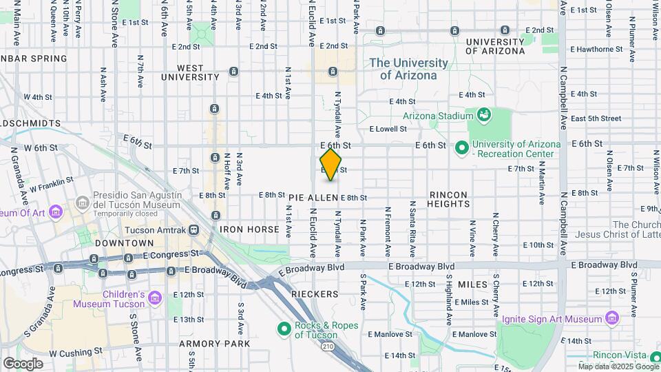 837-841 E 8th St Map and Location Details