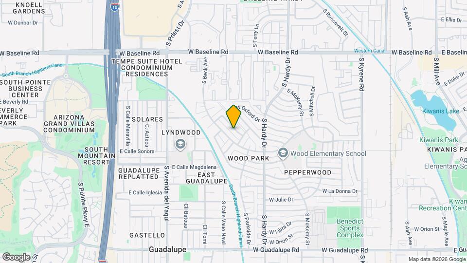 1117 W Auburn Dr Mapa y Detalles de la Ubicación