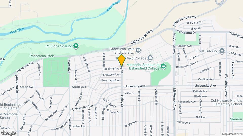 1710 Radcliffe Ave Map and Location Details