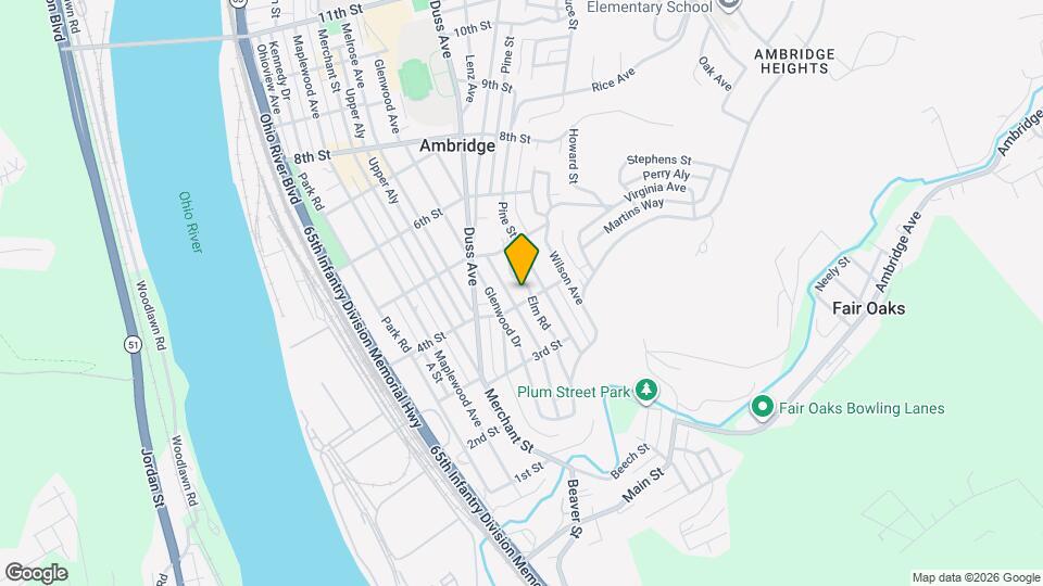 407 Elm Rd, Unit 2nd Floor Map and Location Details