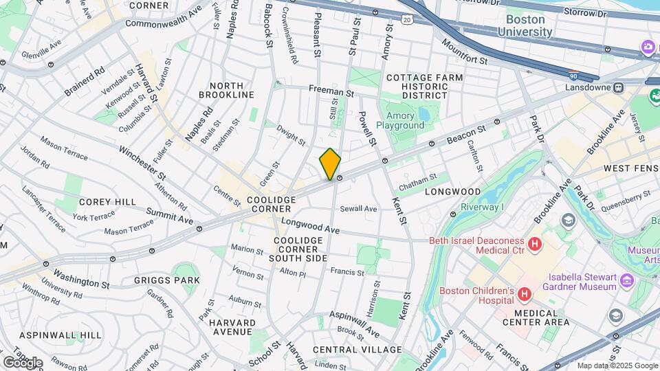 1249 Beacon St Map and Location Details