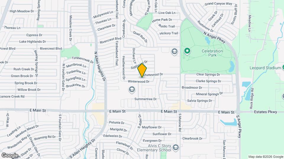 1423 Winterwood Dr Map and Location Details