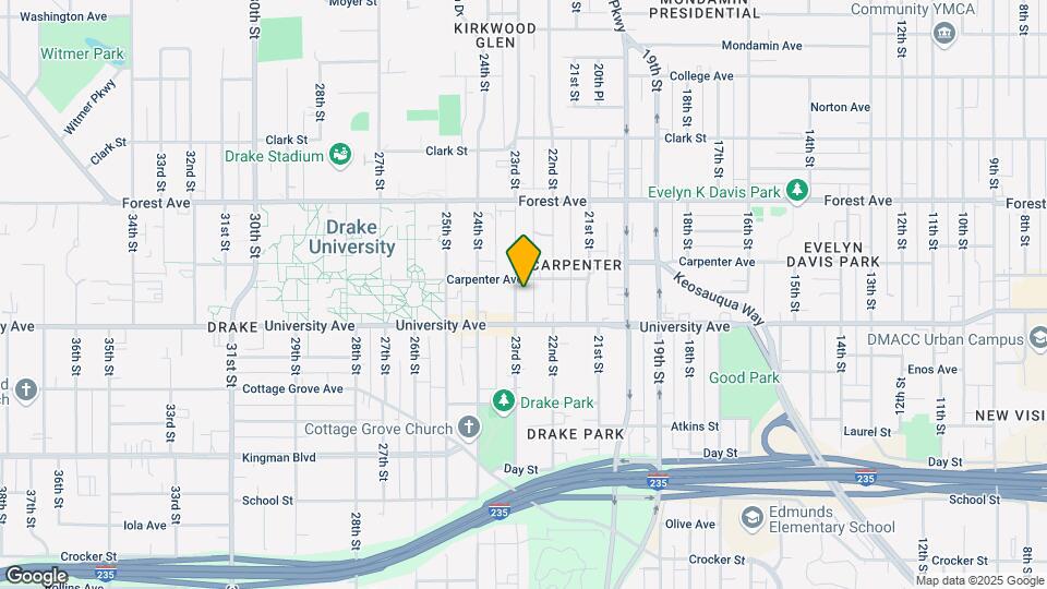 1215 23rd St, Unit 1215 23RD apt #3 Map and Location Details