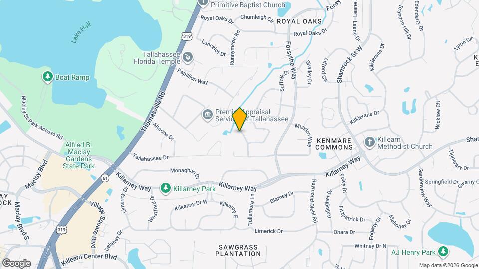 3620 Barbary Dr Map and Location Details