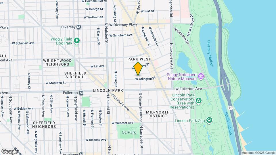 606 W Arlington Pl, Unit K07J Map and Location Details